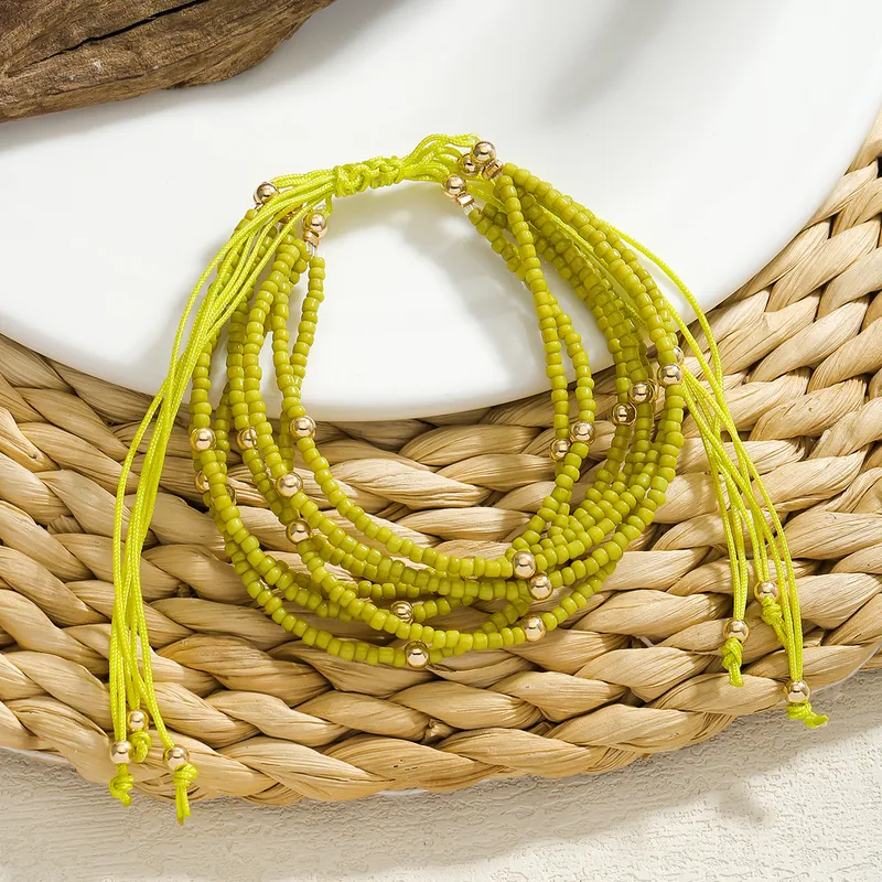 Bohemian seed bead bracelet