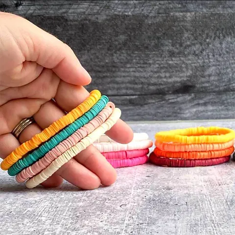 Solid clay bracelet