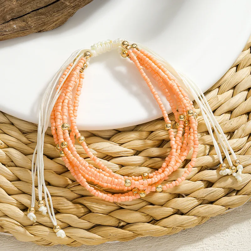 Bohemian seed bead bracelet