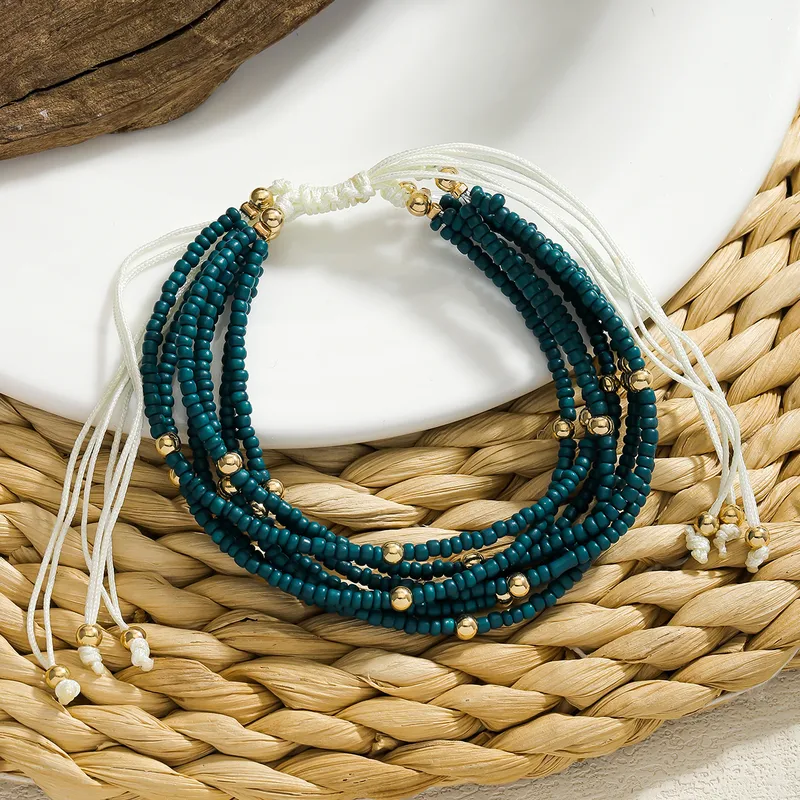 Bohemian seed bead bracelet