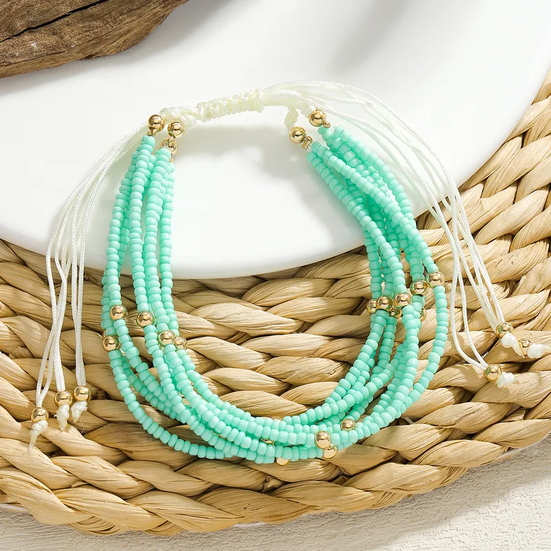Bohemian seed bead bracelet