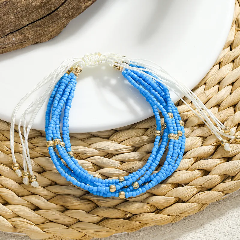 Bohemian seed bead bracelet