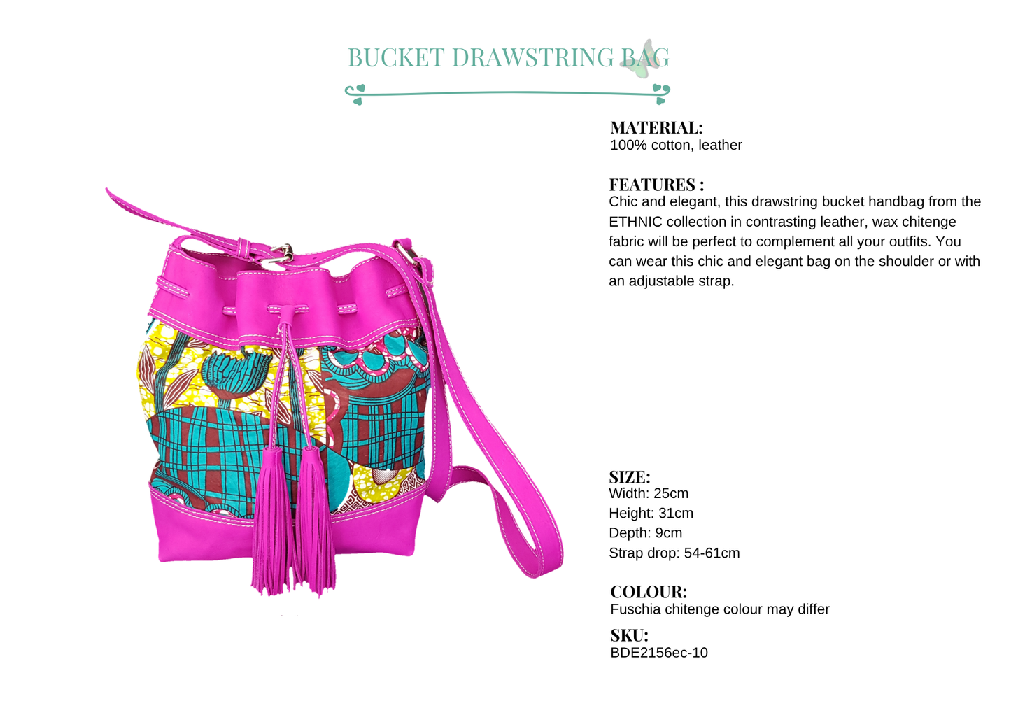 Africa heart hook earrings