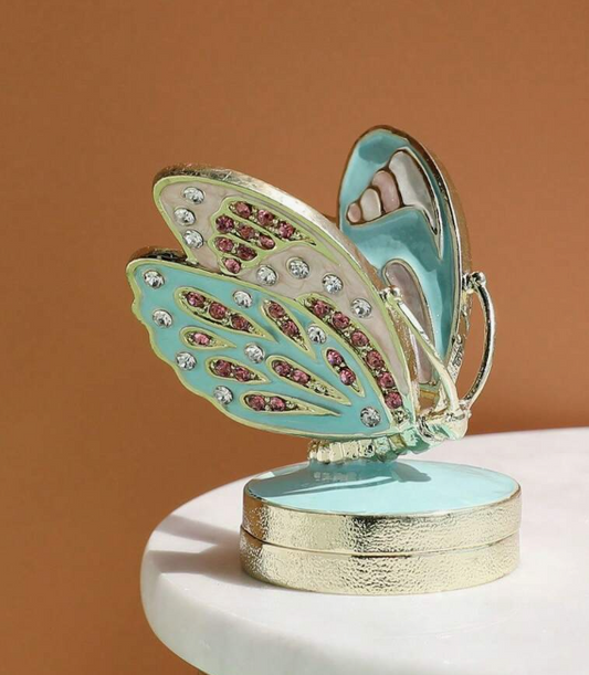 Enamel Butterfly trinket box