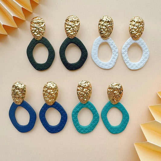 Vintage clay earrings