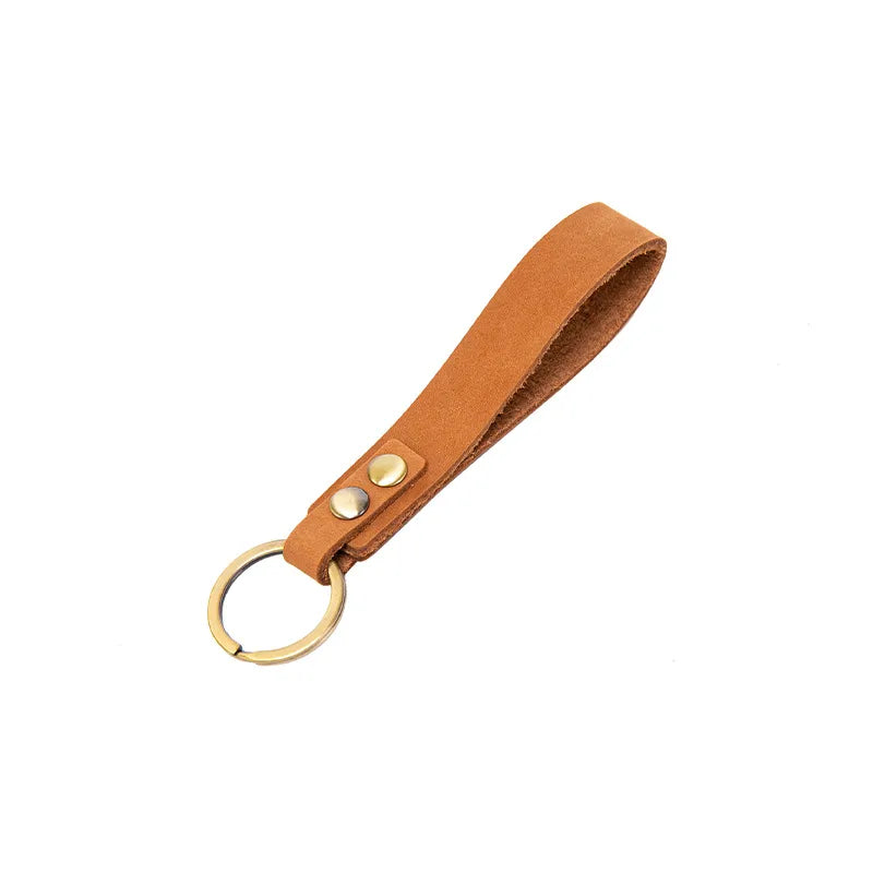 Leather strap keyrings