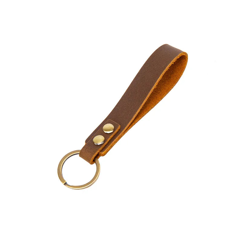 Leather strap keyrings
