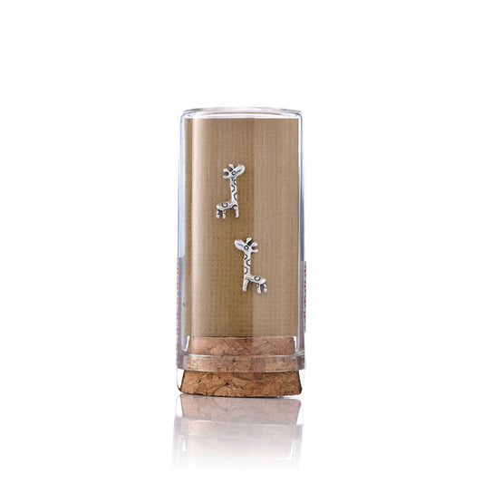 Rounded giraffe studs