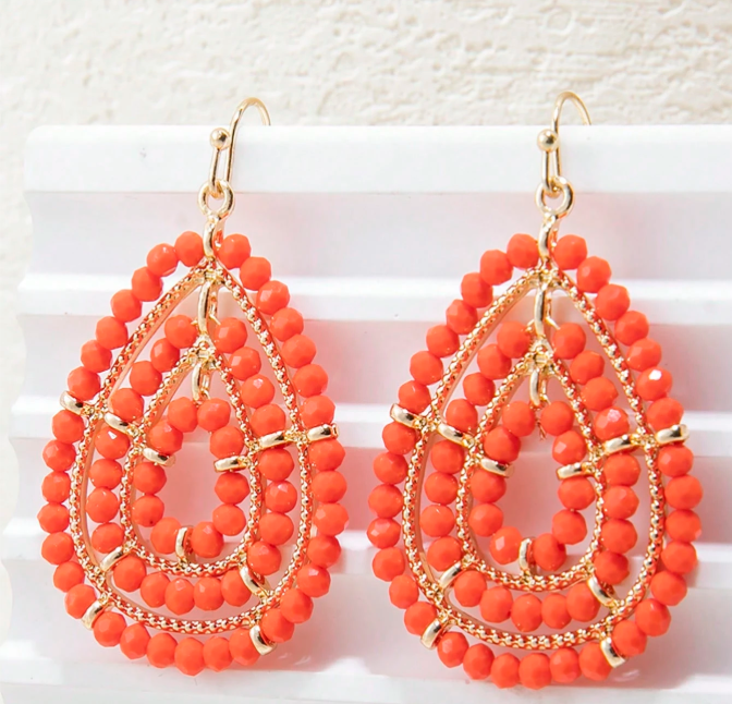 boho beaded earrings