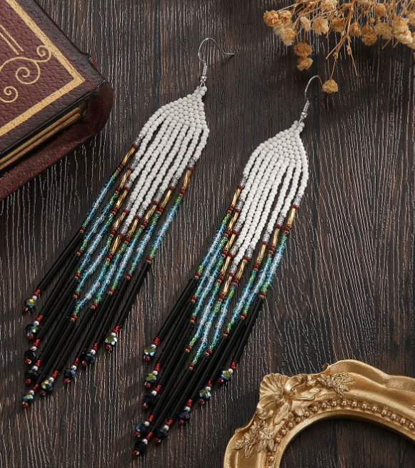 boho beaded earrings