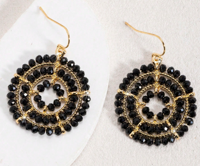 boho beaded earrings