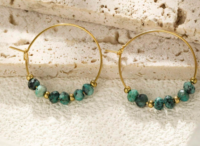 boho beaded earrings