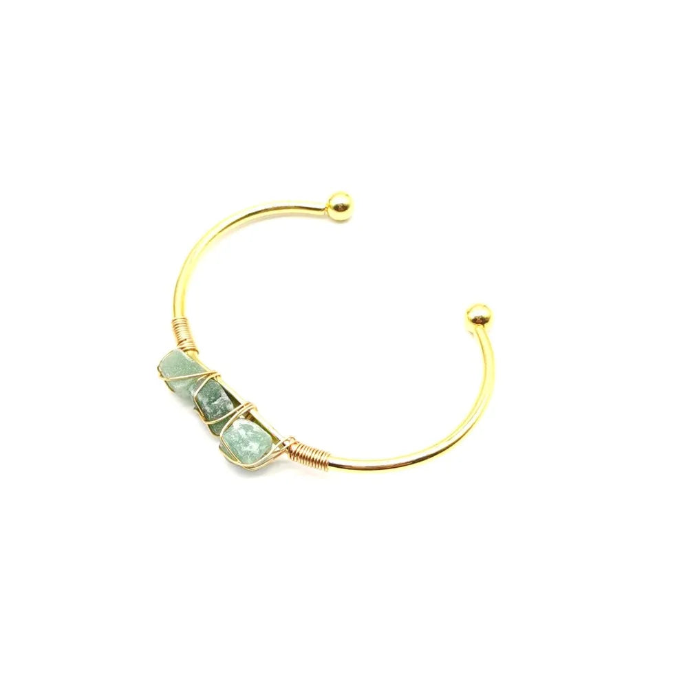 Raw Gemstone bangle