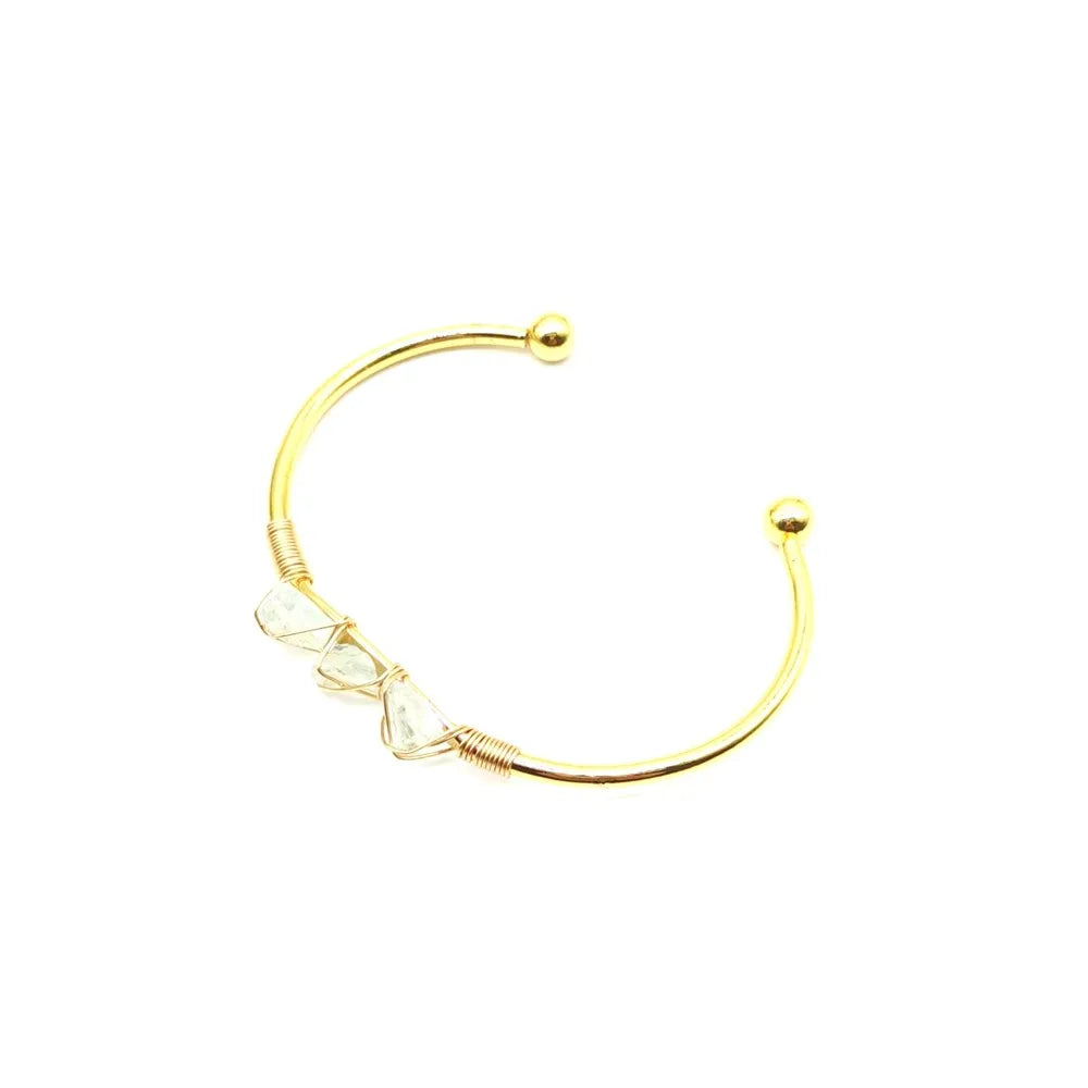Raw Gemstone bangle
