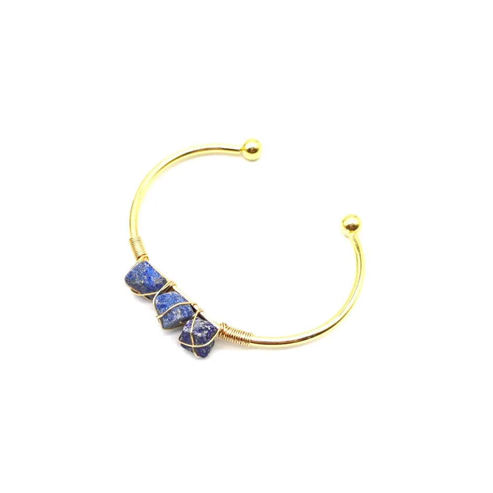 Raw Gemstone bangle