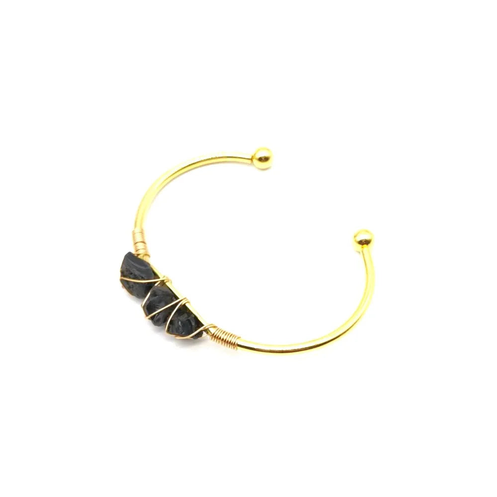 Raw Gemstone bangle
