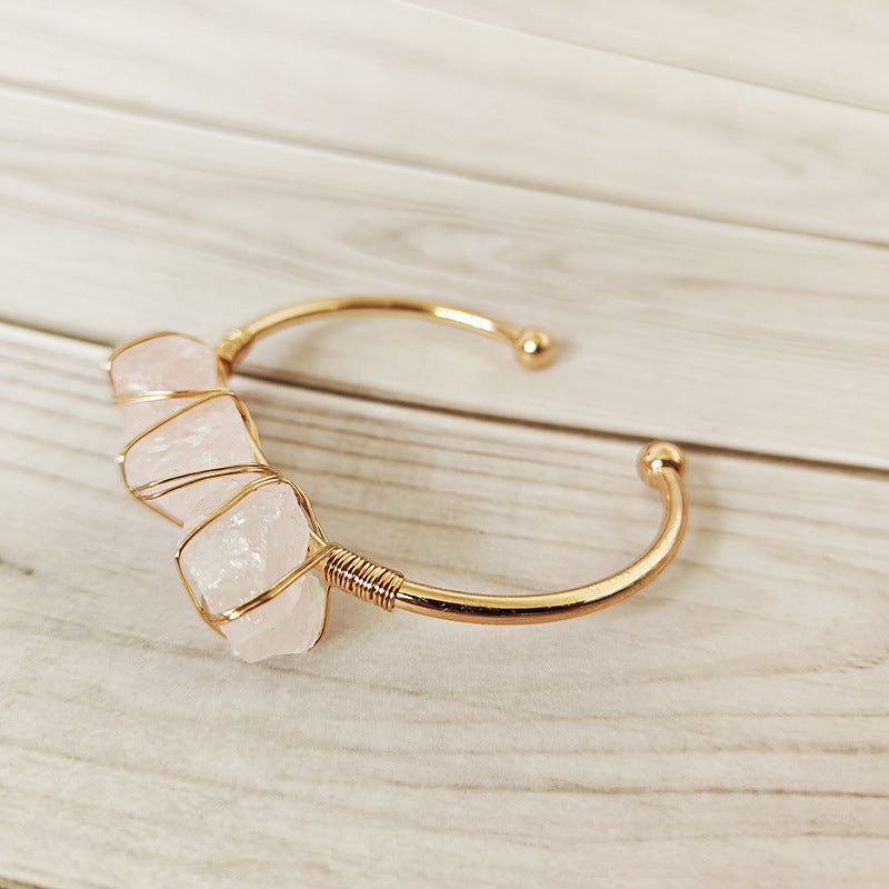 Raw Gemstone bangle