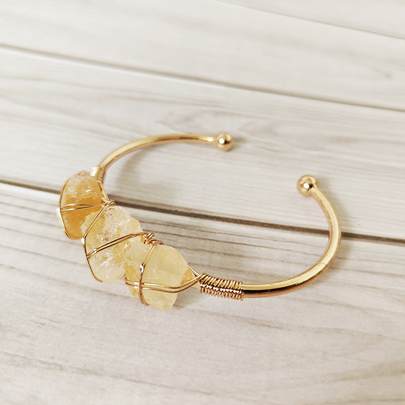 Raw Gemstone bangle