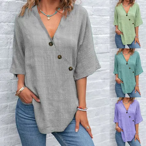 Summer button top