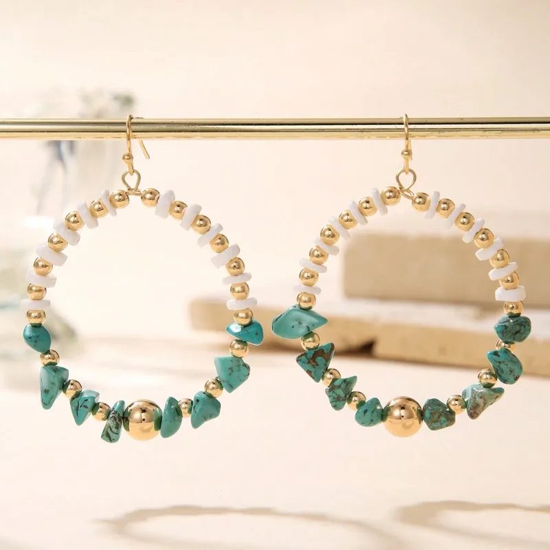 Bohemian style beaded earrings