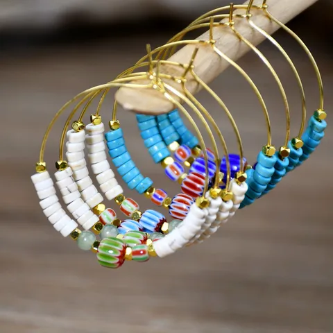 Bohemian beaded earrings