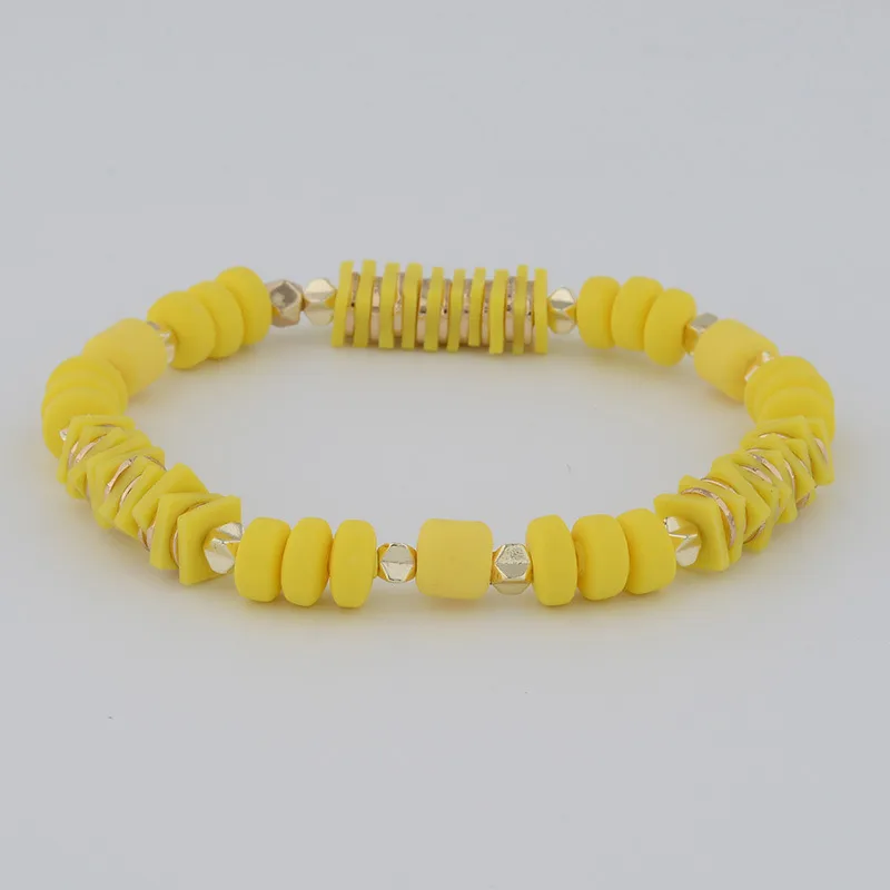 Boho clay bracelet