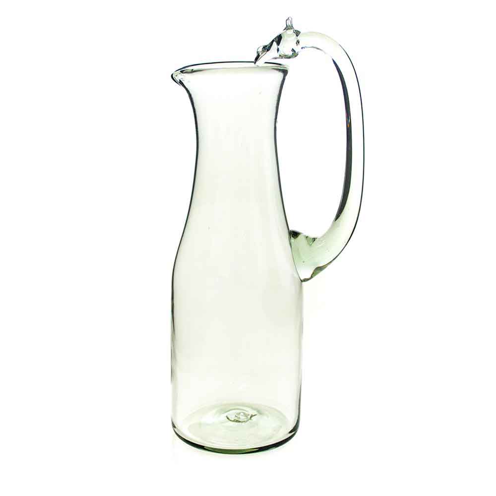 Glass Jug-Colored animal handle