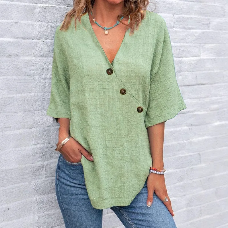 Summer button top