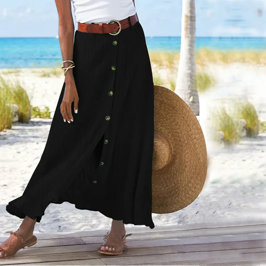 Mid waist A-line skirt