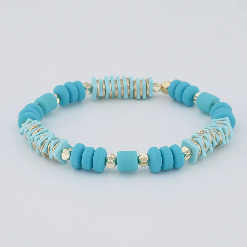 Boho clay bracelet