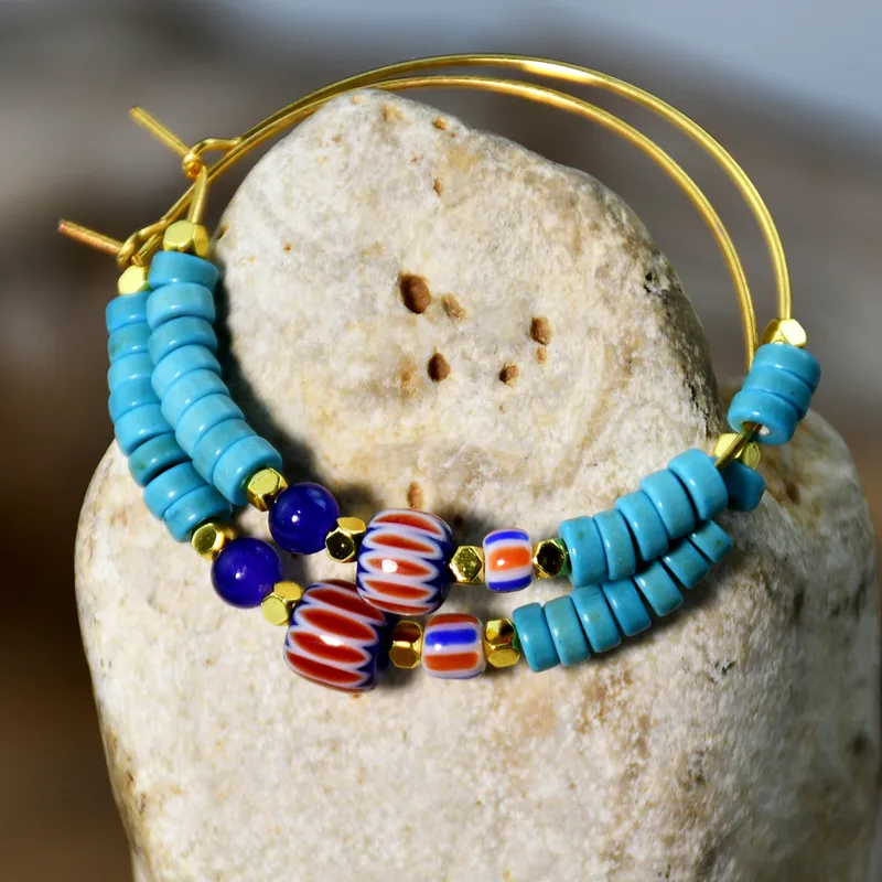 Bohemian beaded earrings