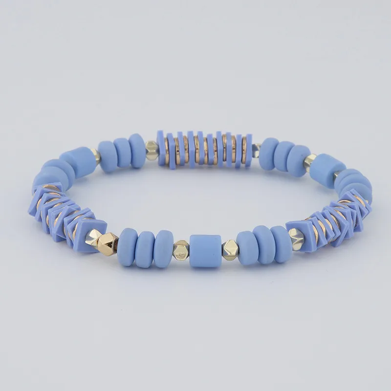 Boho clay bracelet