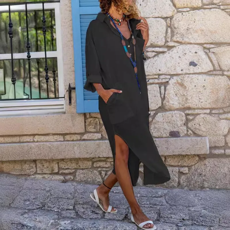 Casual shirt dress