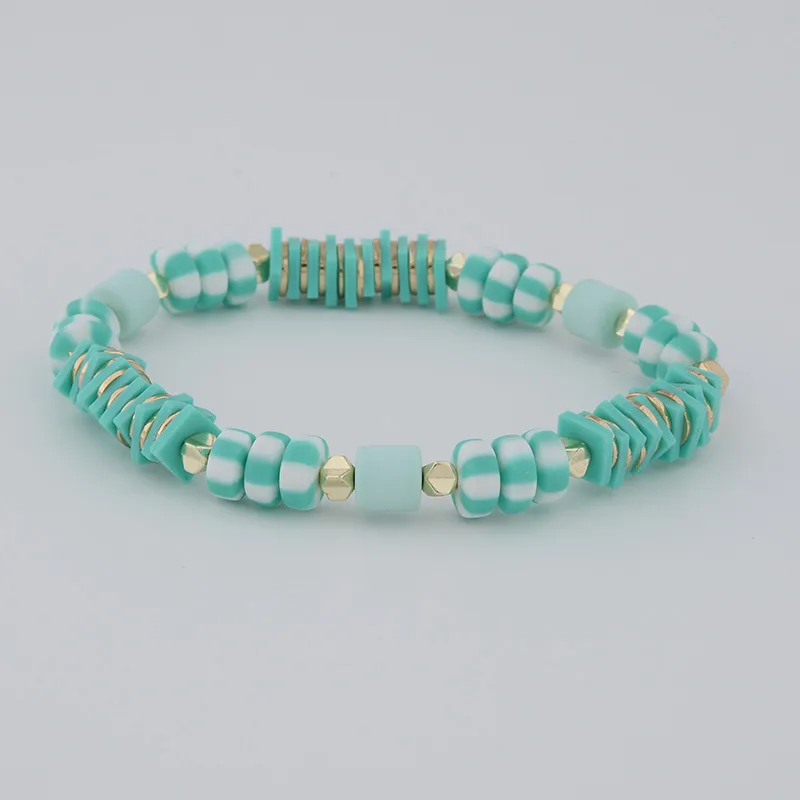 Boho clay bracelet