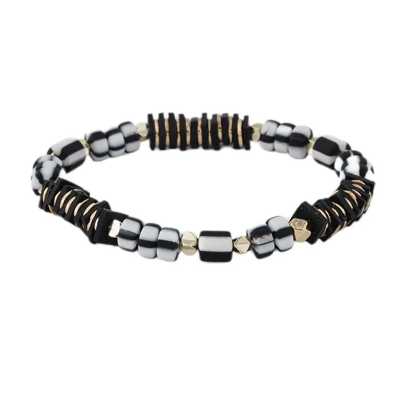 Boho clay bracelet