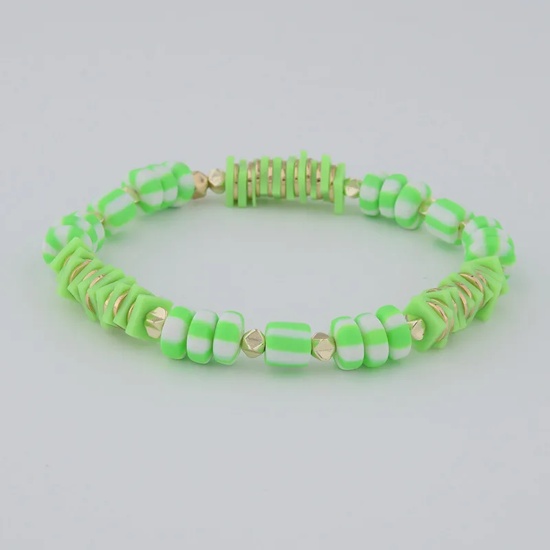 Boho clay bracelet