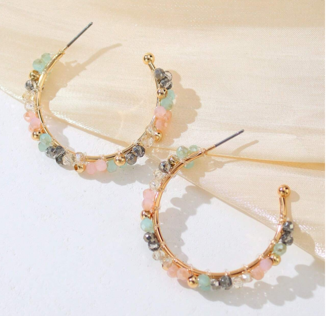 boho beaded earrings