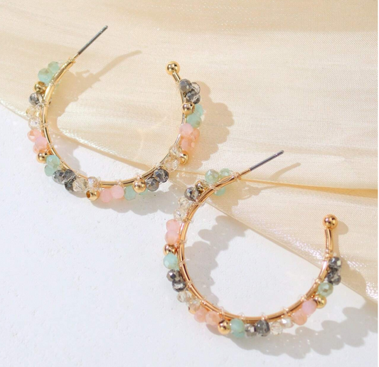 boho beaded earrings