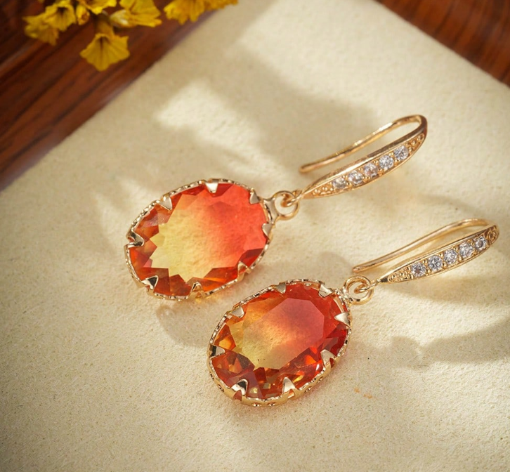 gemstone earrings