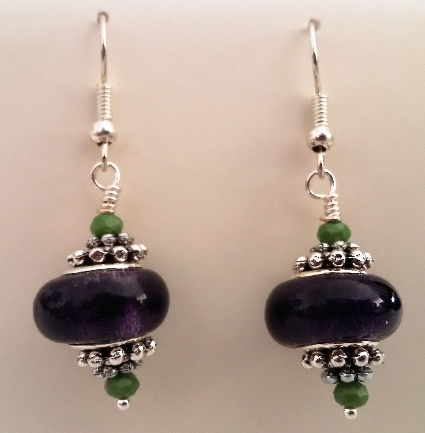 Earrings European style beads