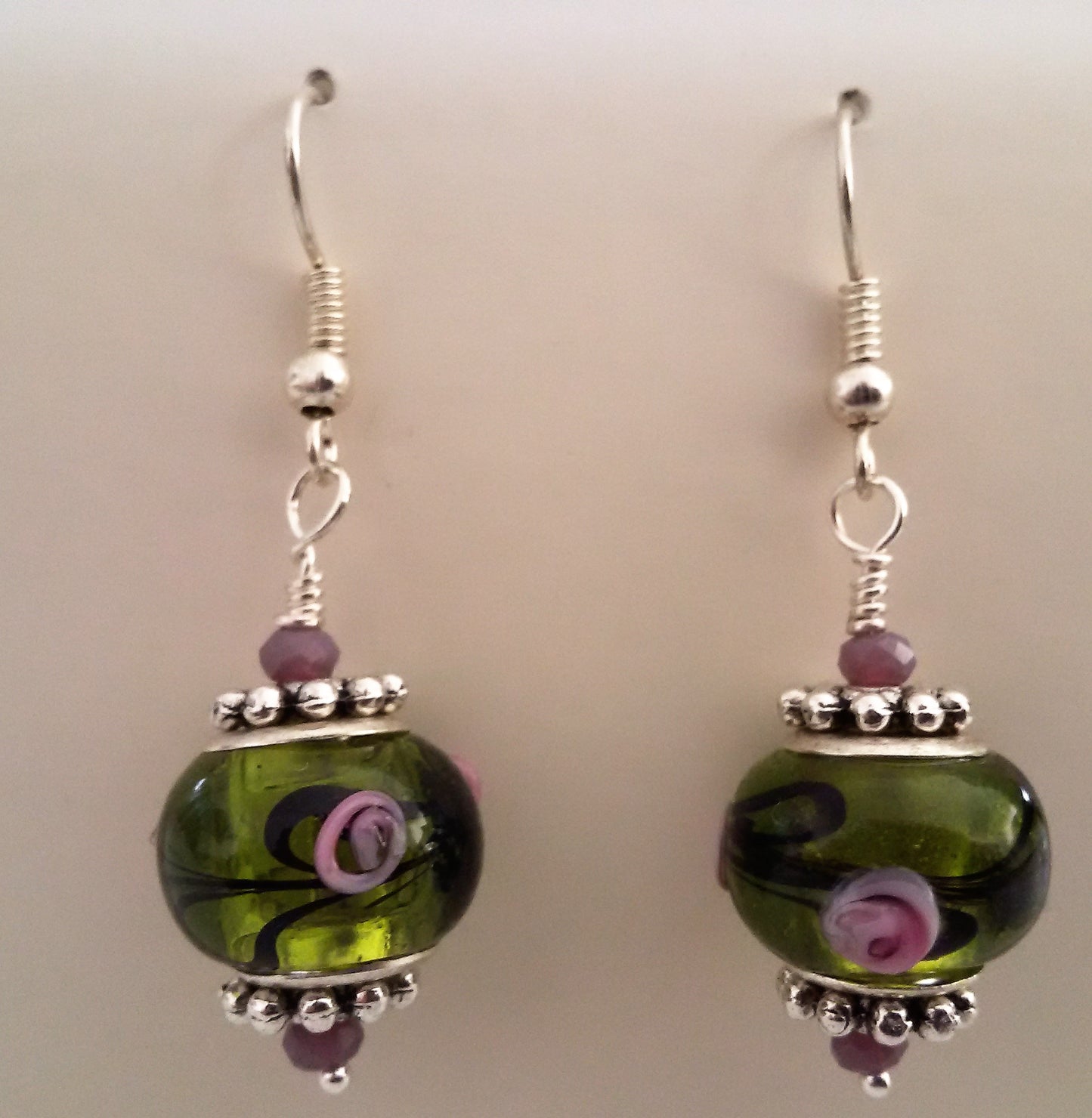 Earrings European style beads