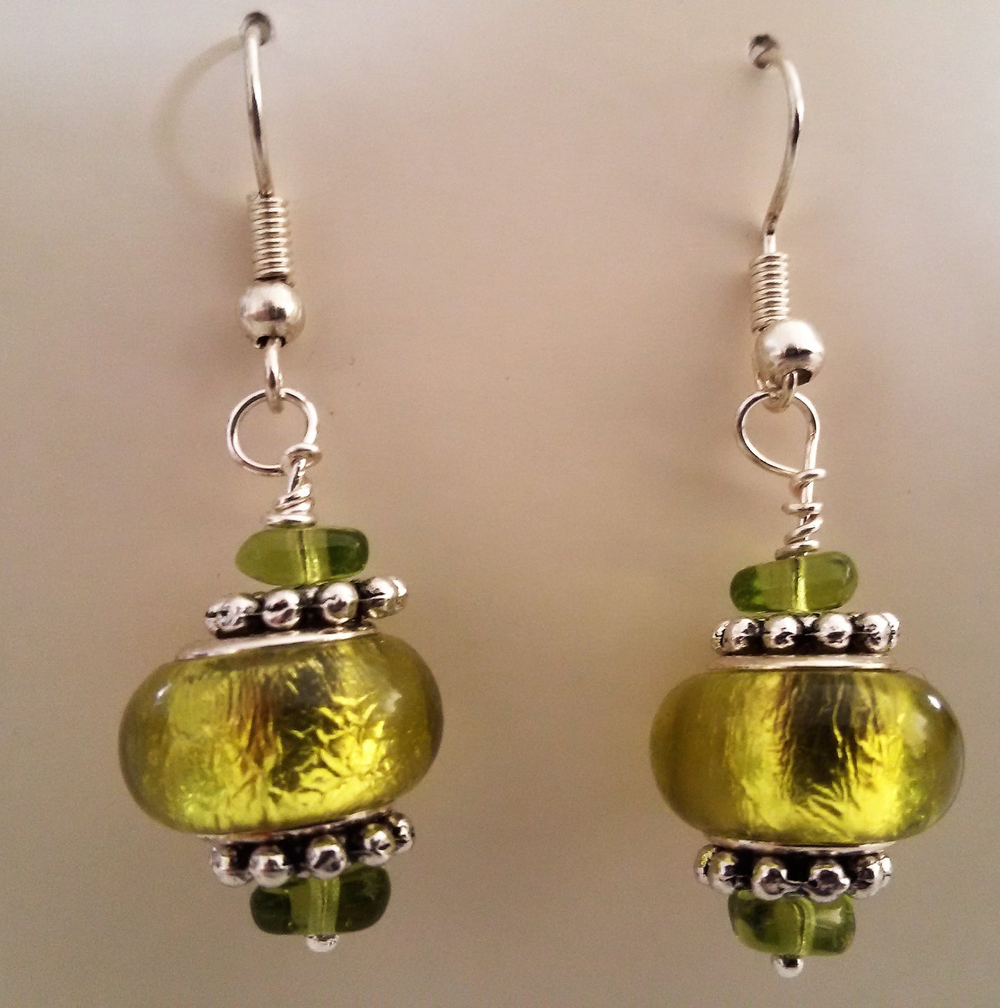 Earrings European style beads