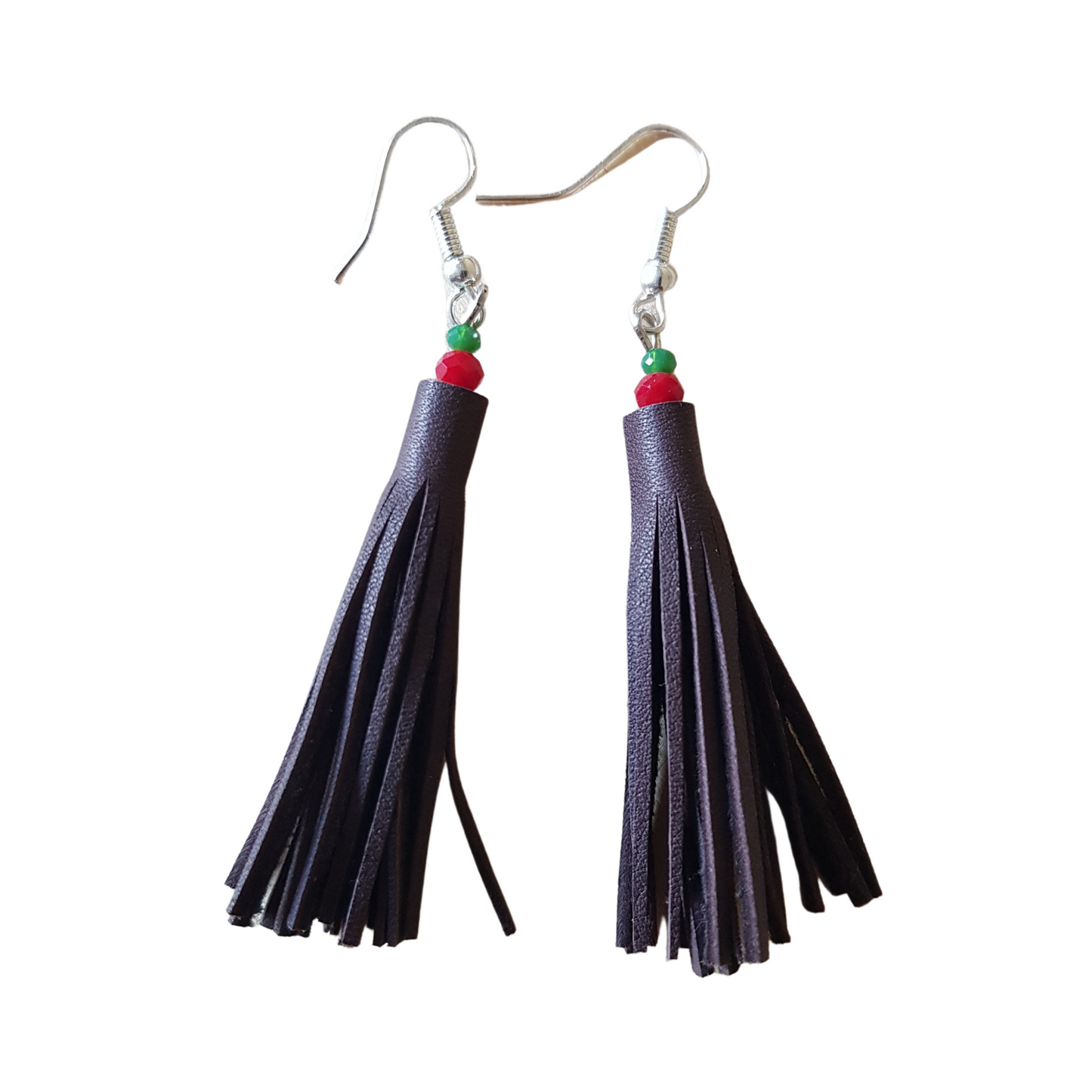 Earrings Leather tassles