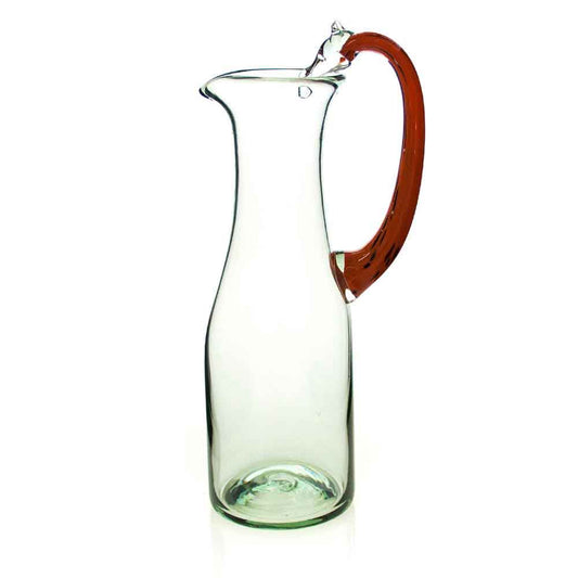 Glass Jug-Colored animal handle